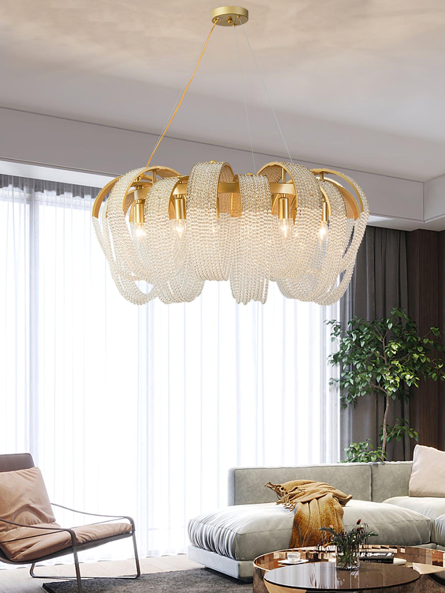 Mesh Crystal Chandelier