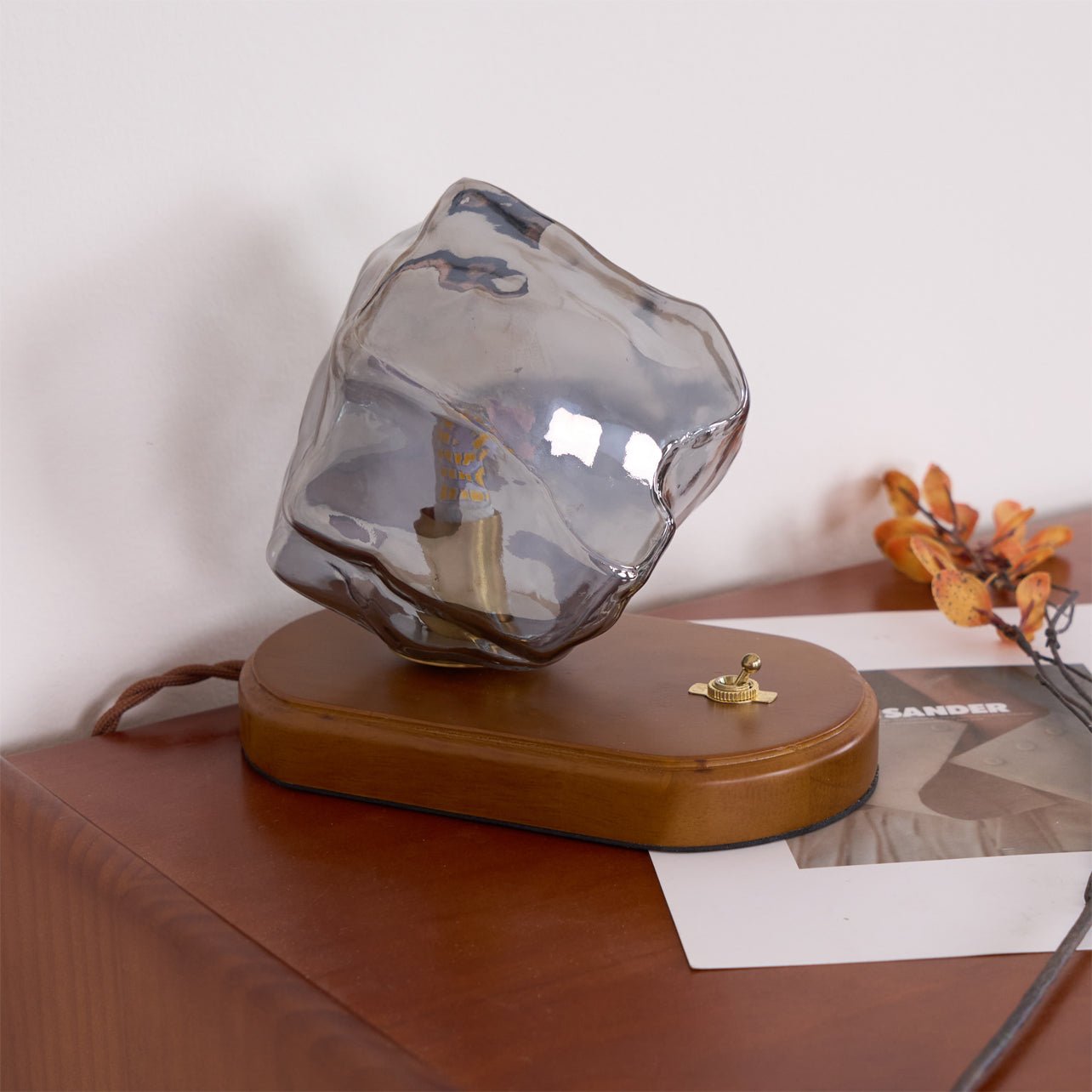 Ice Stone Glass Table Lamp