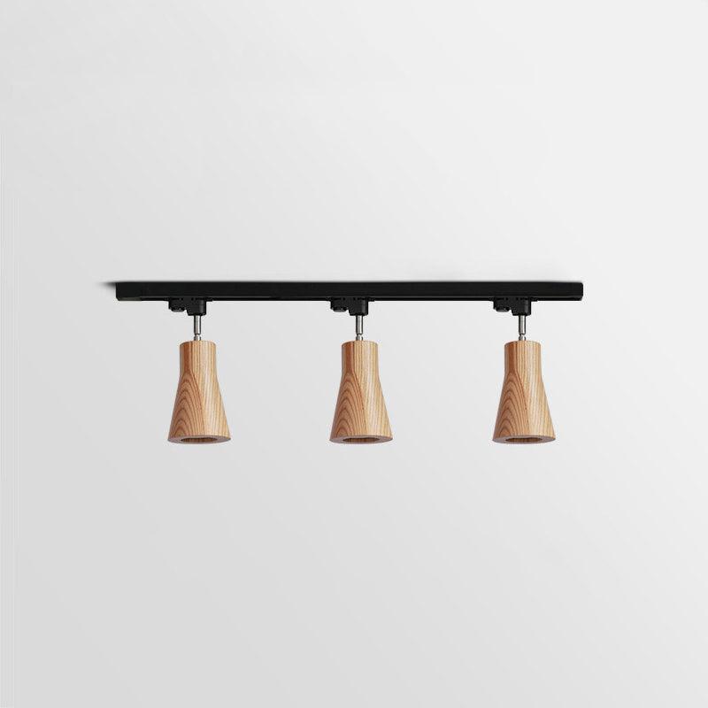 Wood Track Ceiling Lamp