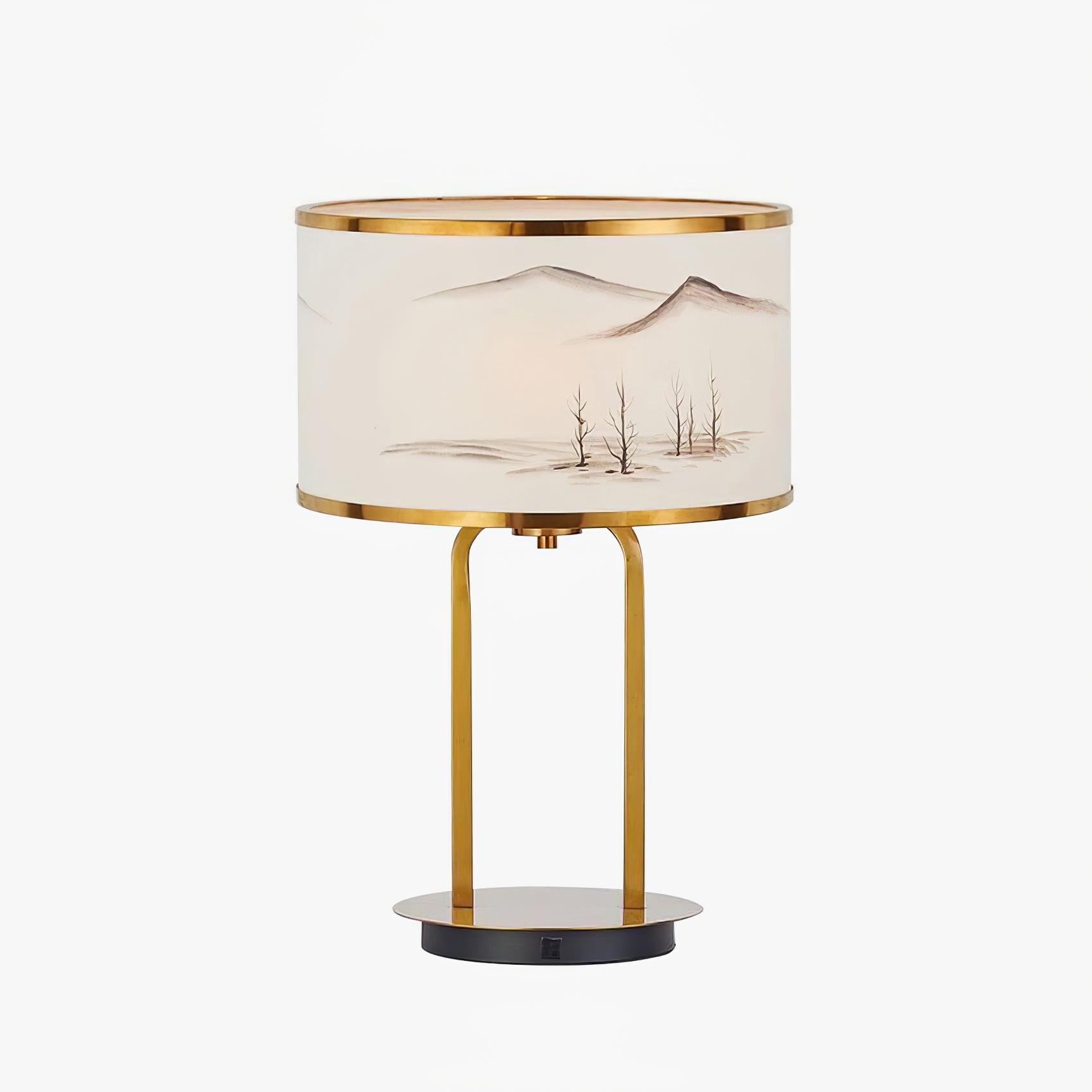 Landscape Painting Table Lamp