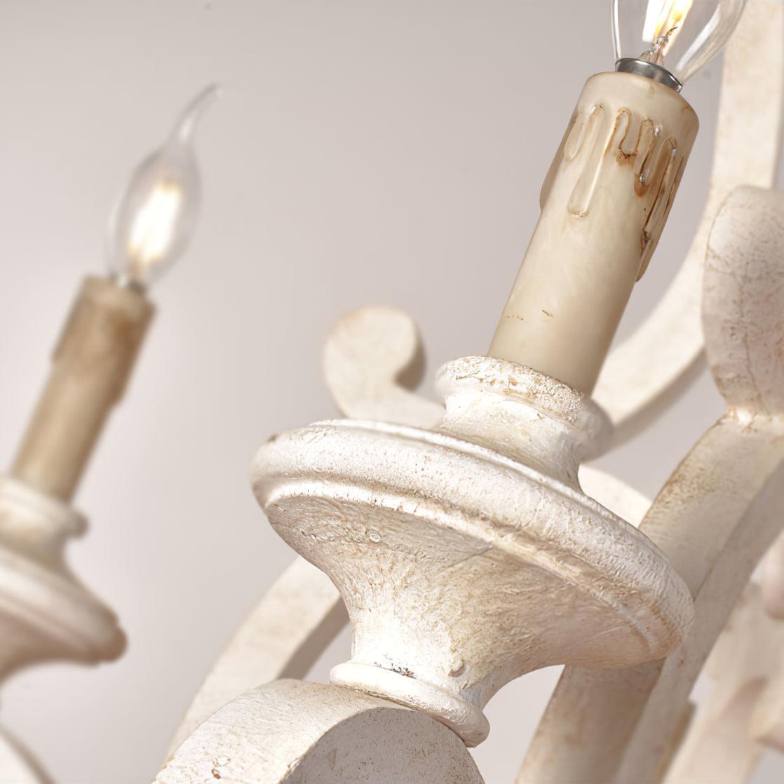 Parrotuncle Wooden Candle Chandelier