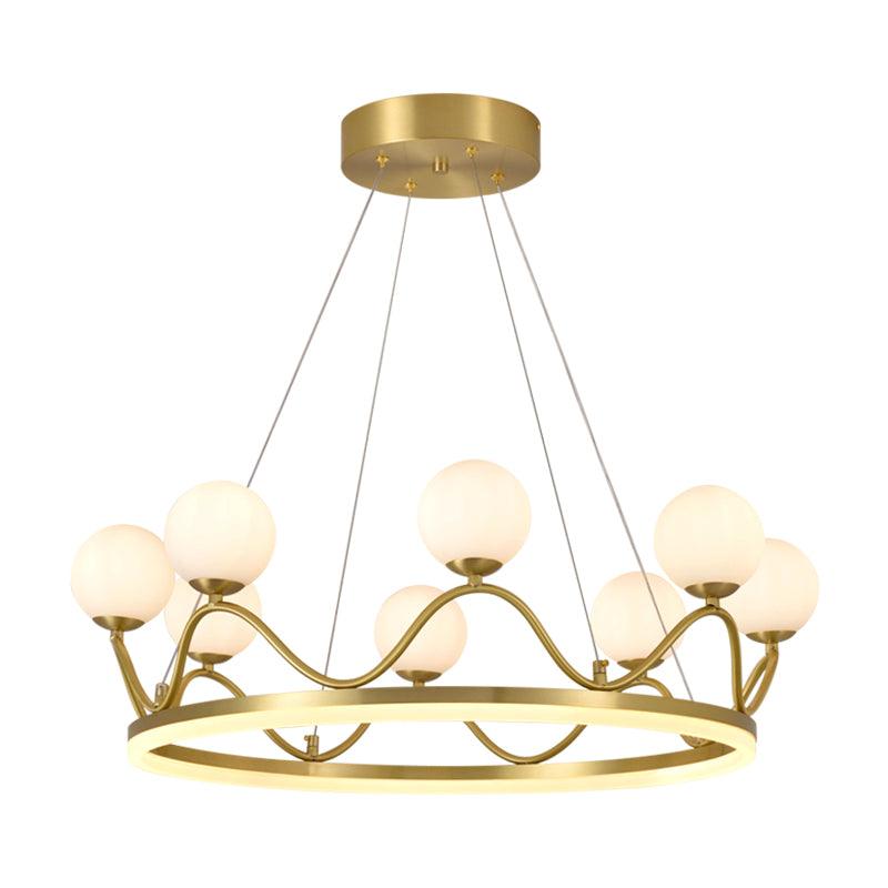 Crown Brass Chandelier