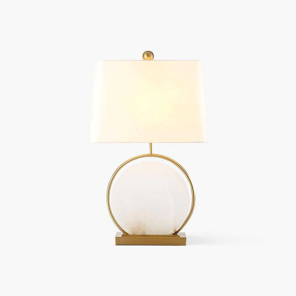 Roma White Marble Table Lamp