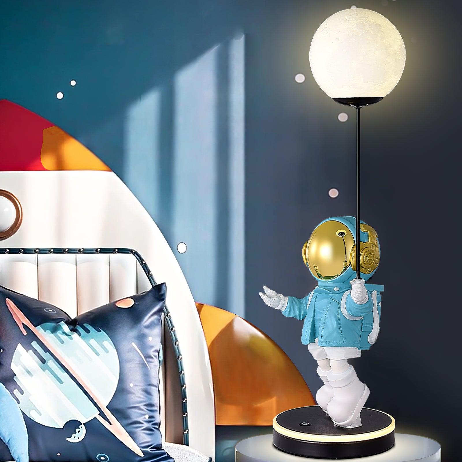 Astronaut and Planet Lamp