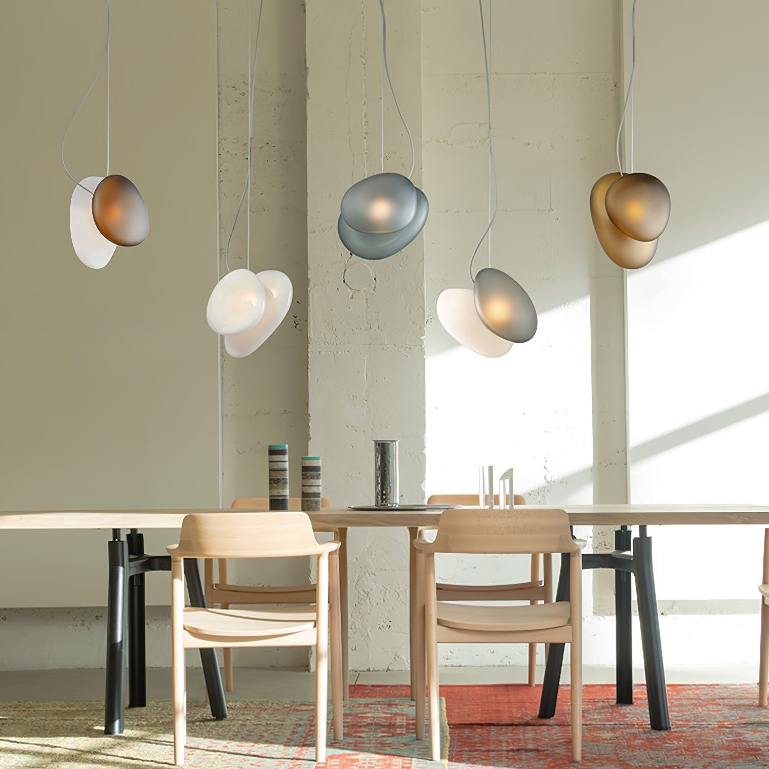 Translucent Frosted Glass Pendant Light