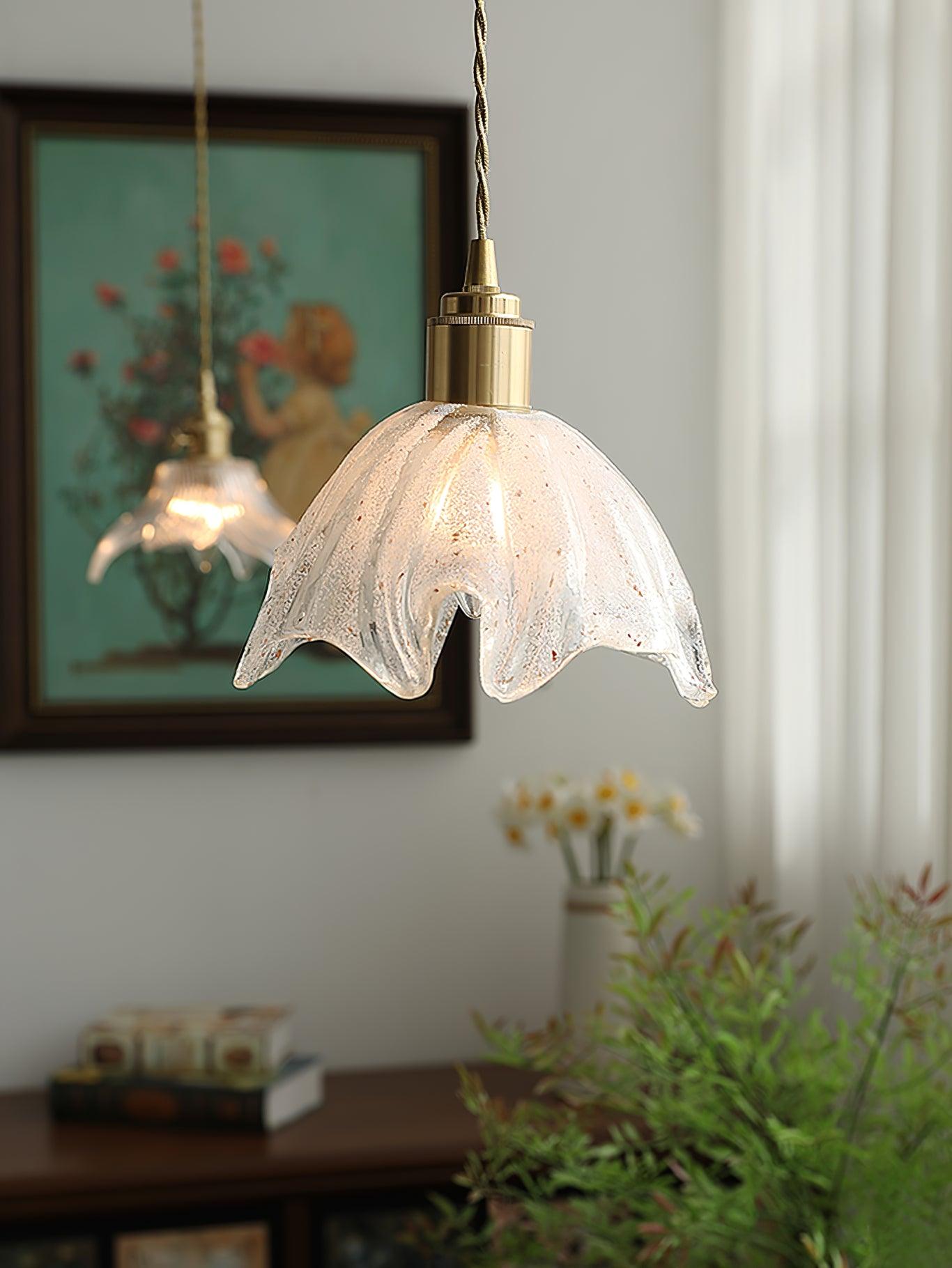 Lotus Crystal Small Pendant Light