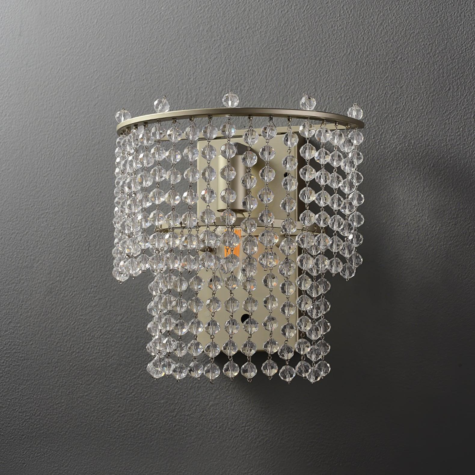 Crystal Waterfall Wall Light