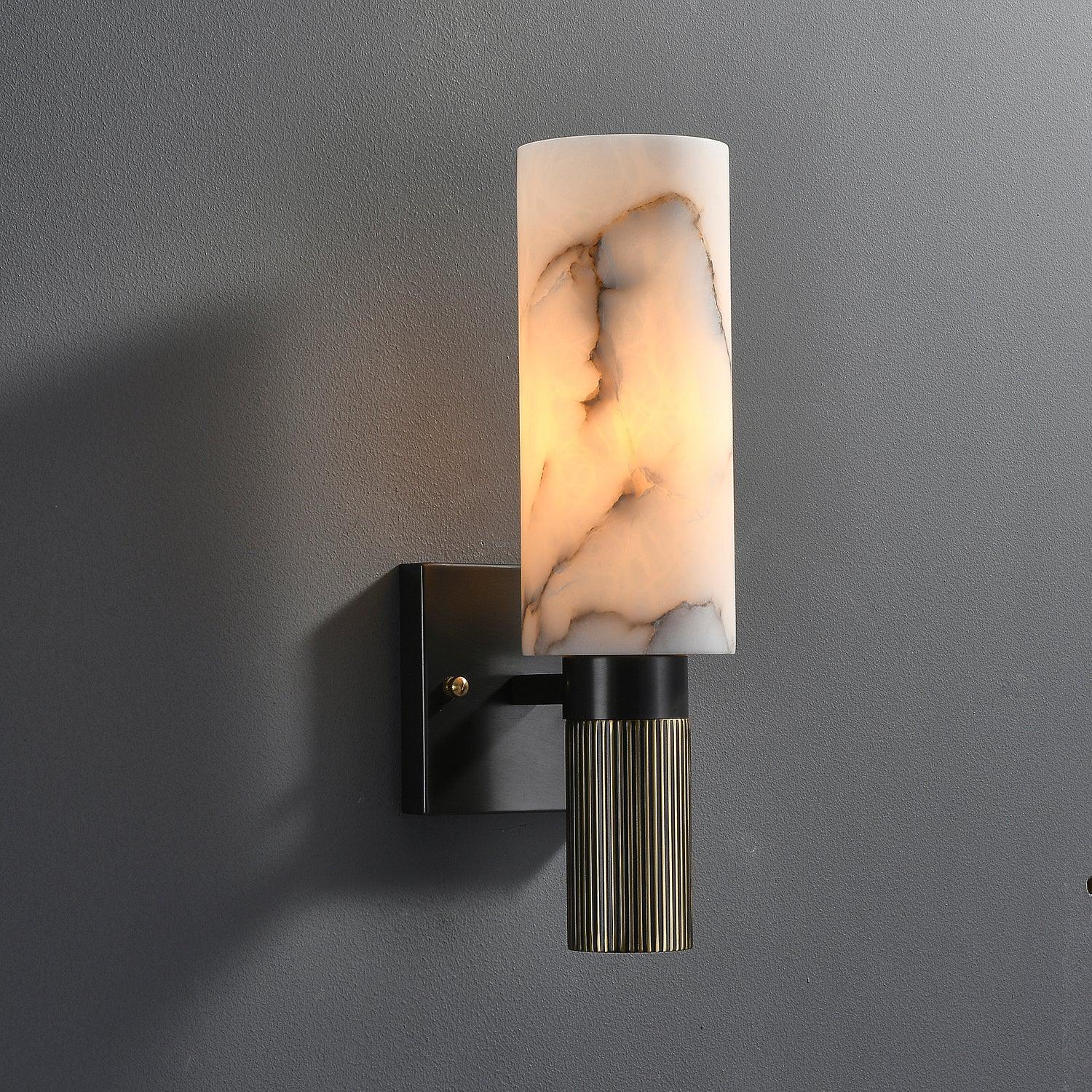 Torch Alabaster Sconce