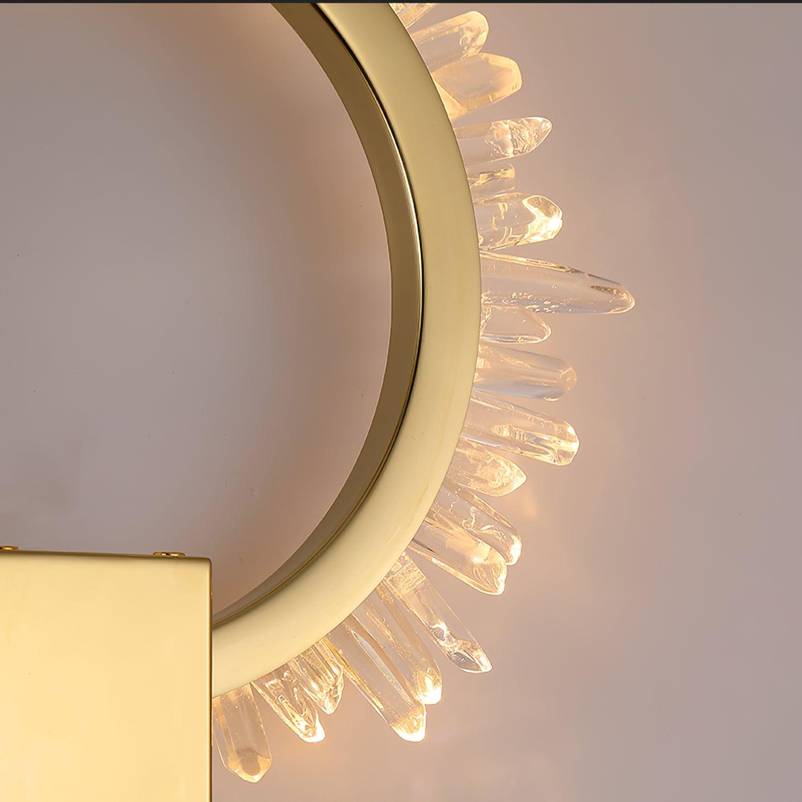 Natural Crystal Wall Lamp