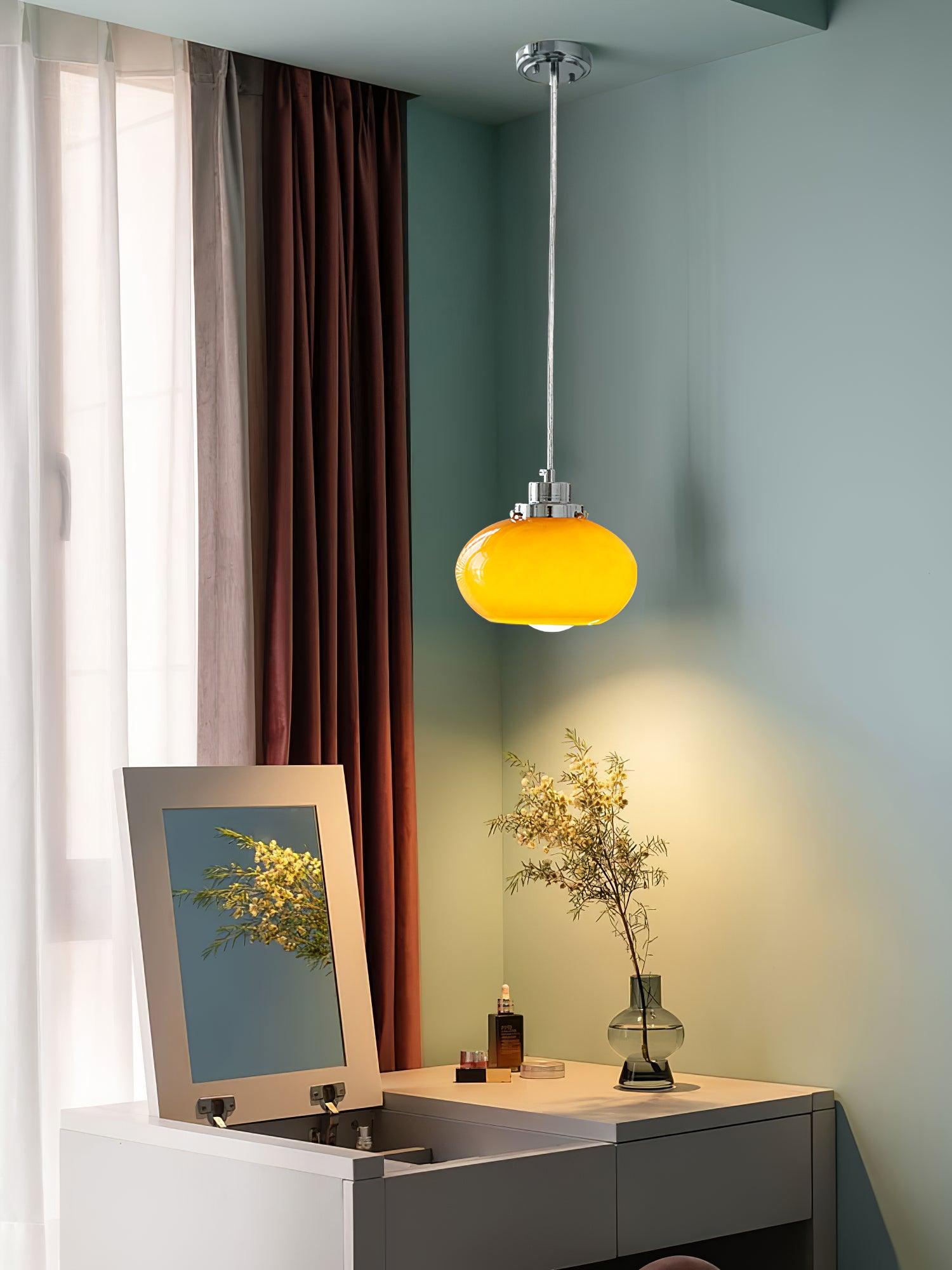 Oval Persimmon Pendant Light