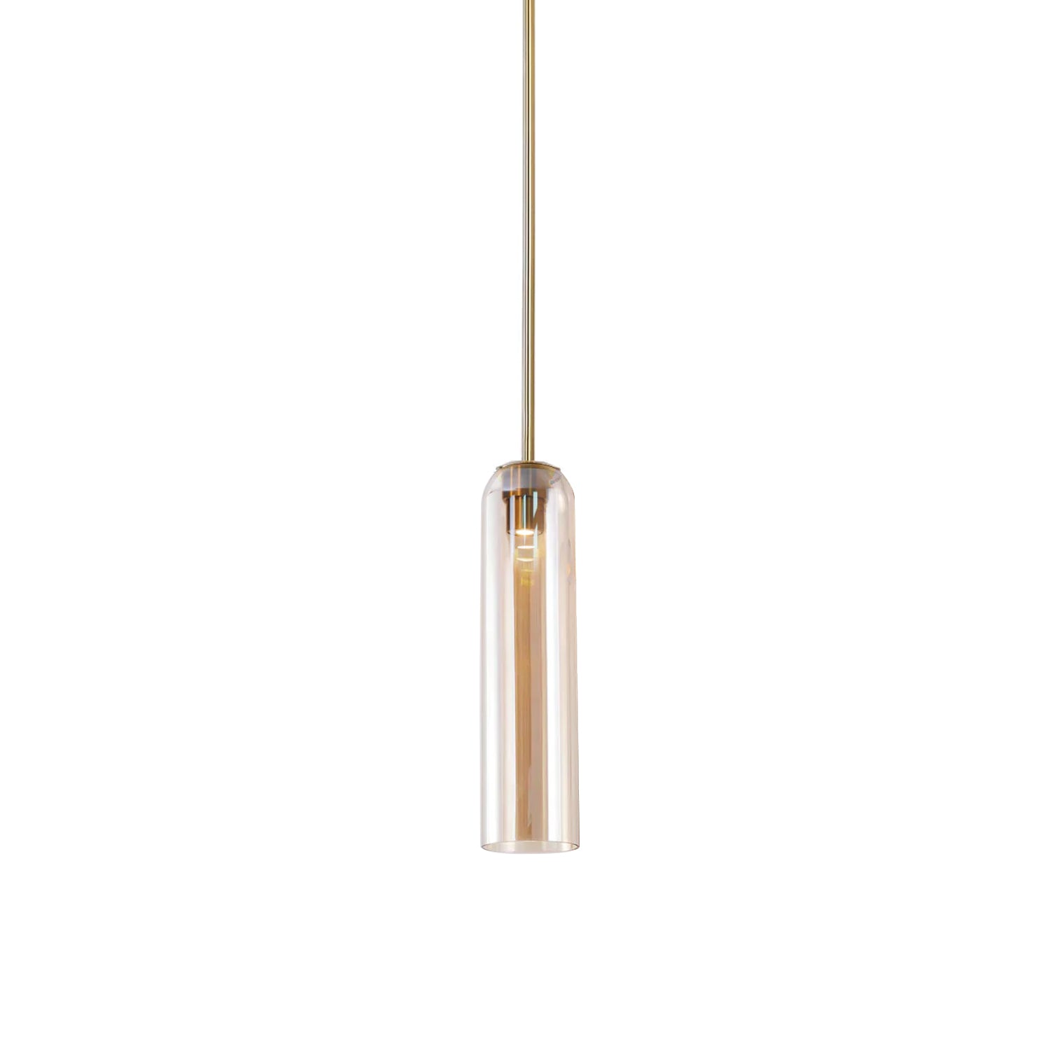 Long Tube Glass Pendant Light