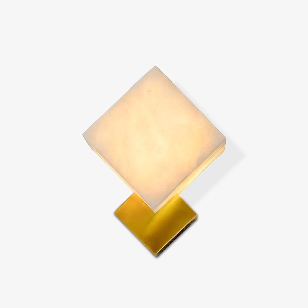 Block Alabaster Wall Sconce