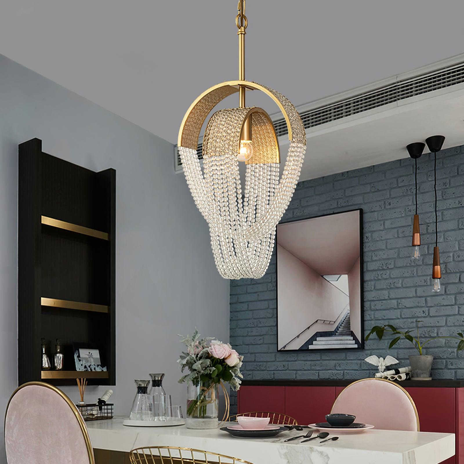 Mesh Crystal Chandelier