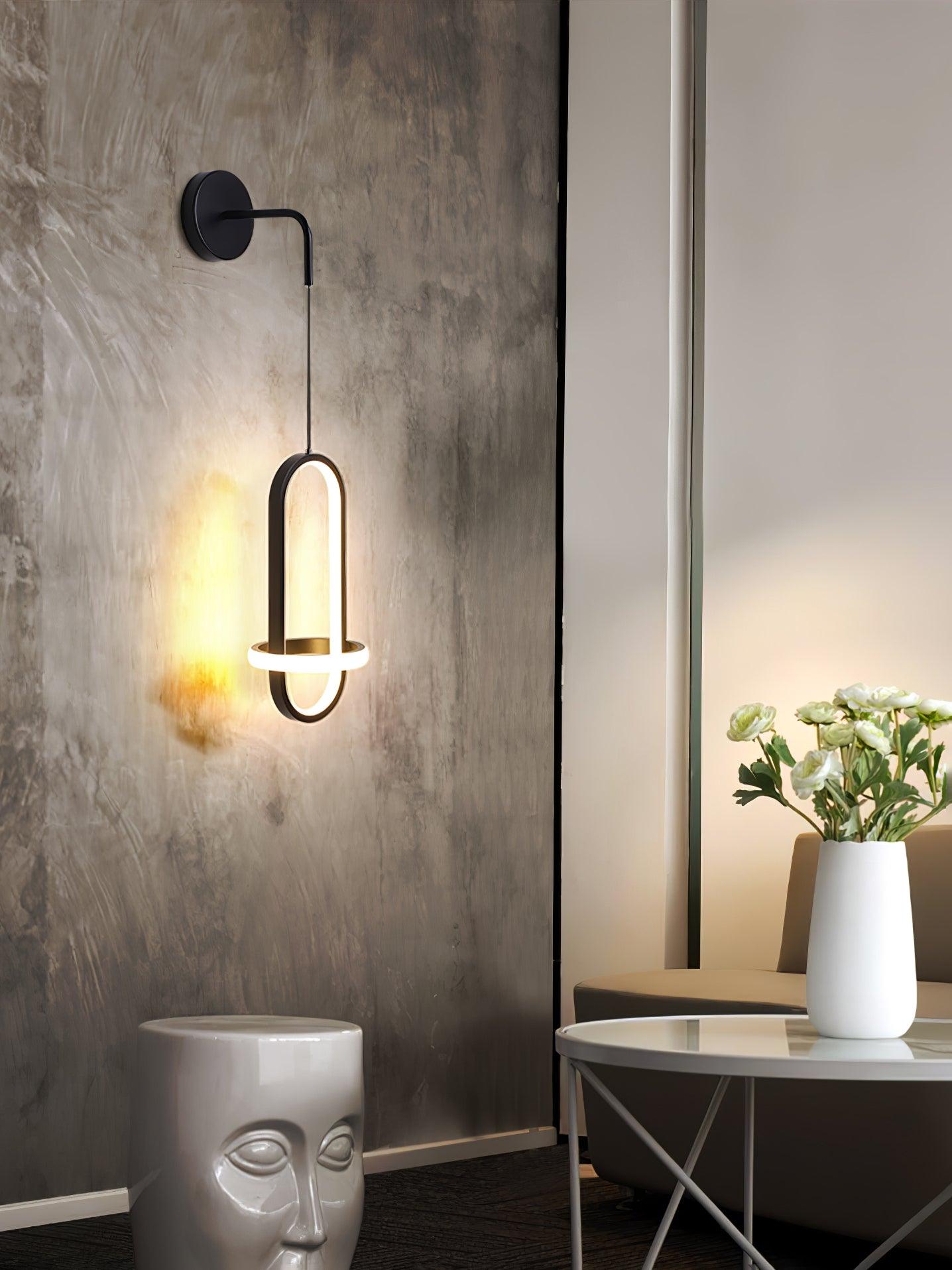 Oval Brass Wall Light