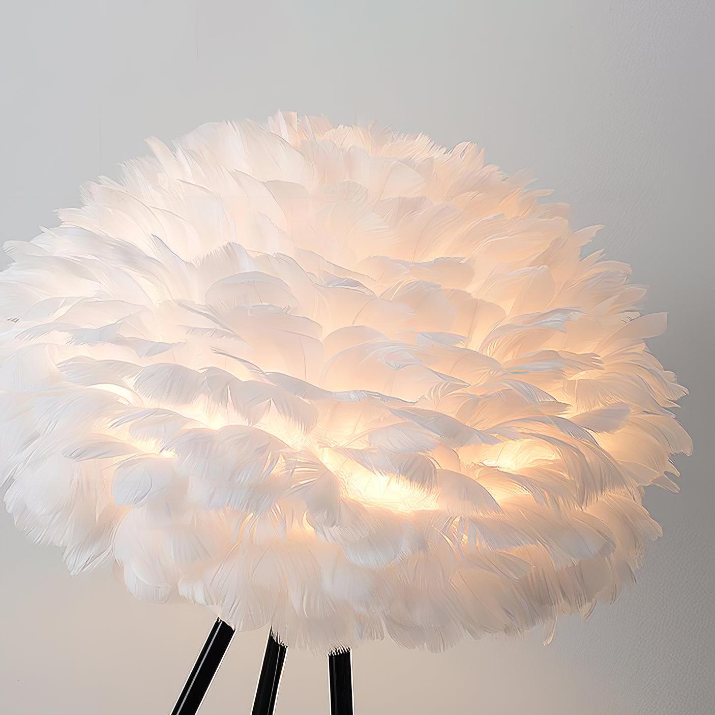 Eos Feather Floor Lamp