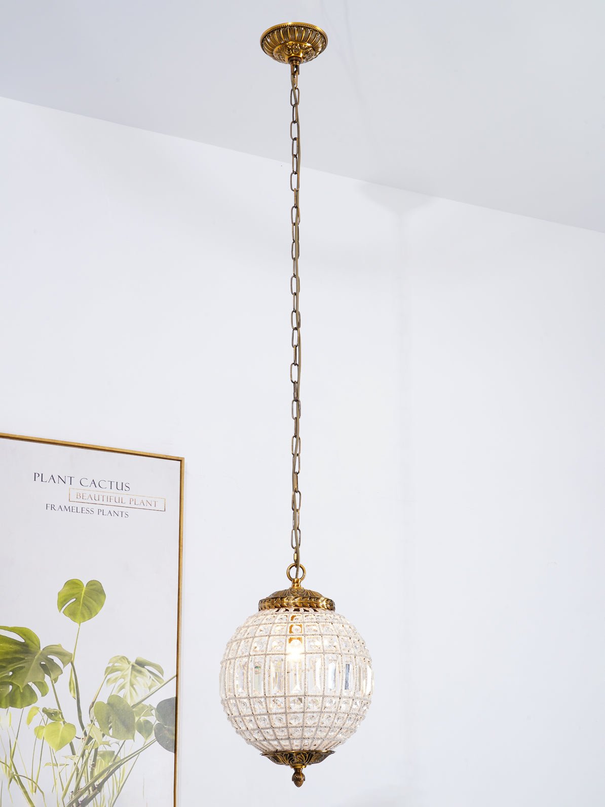 Traditional Gold Globe Chandelier