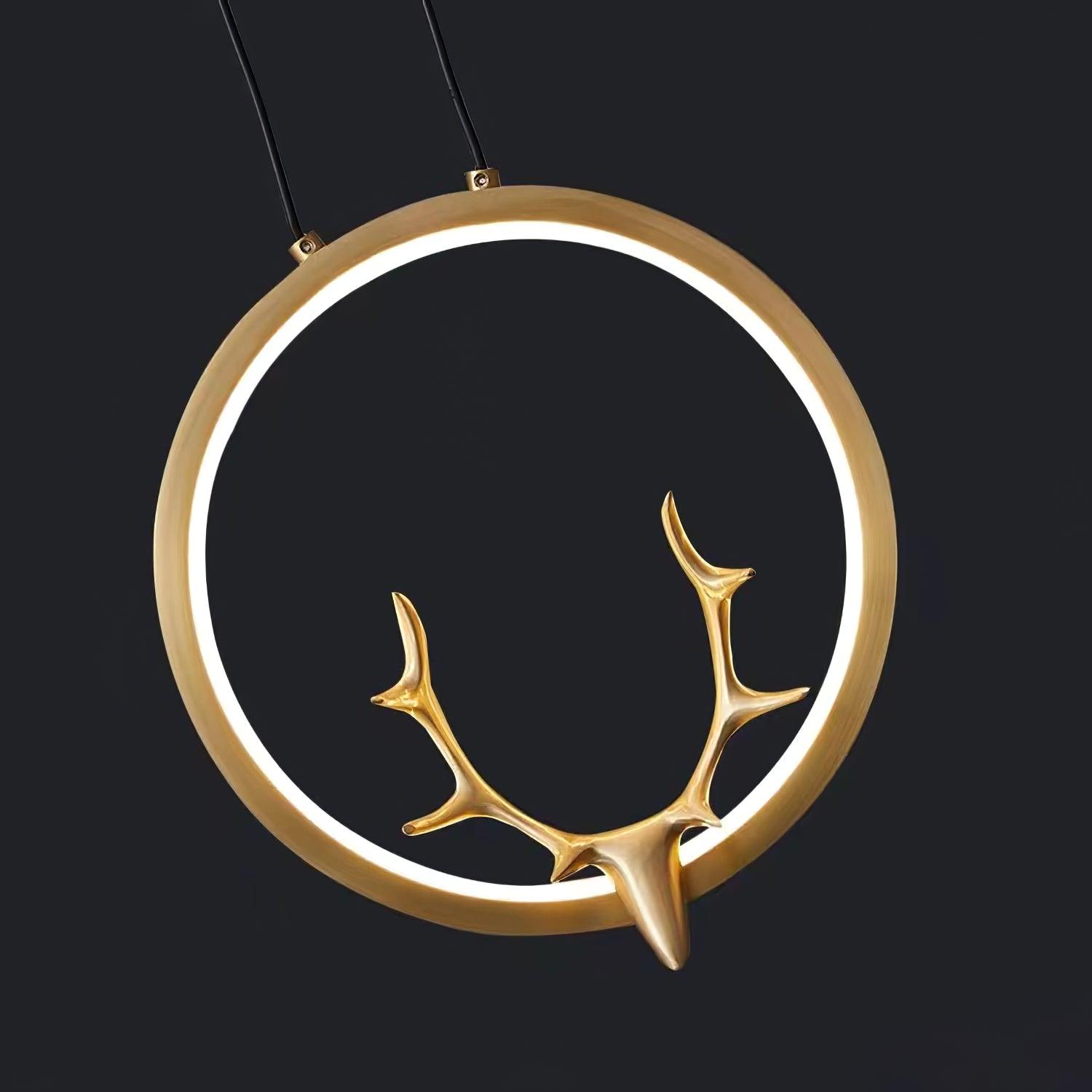 Golden Antler Wall Light