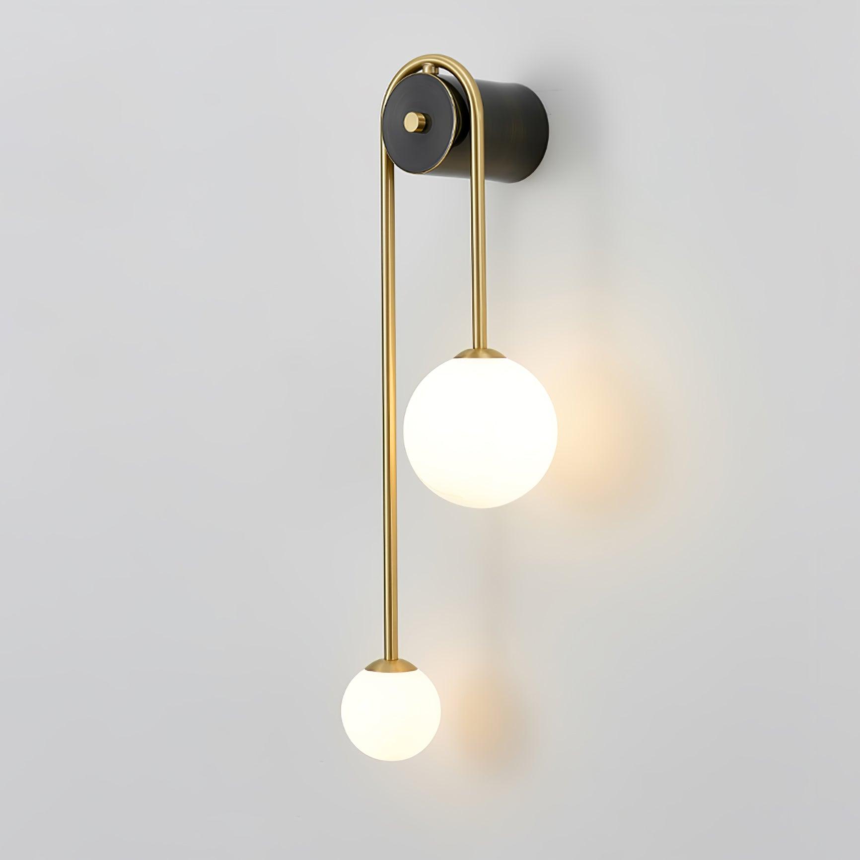 Brass Arc Wall Light