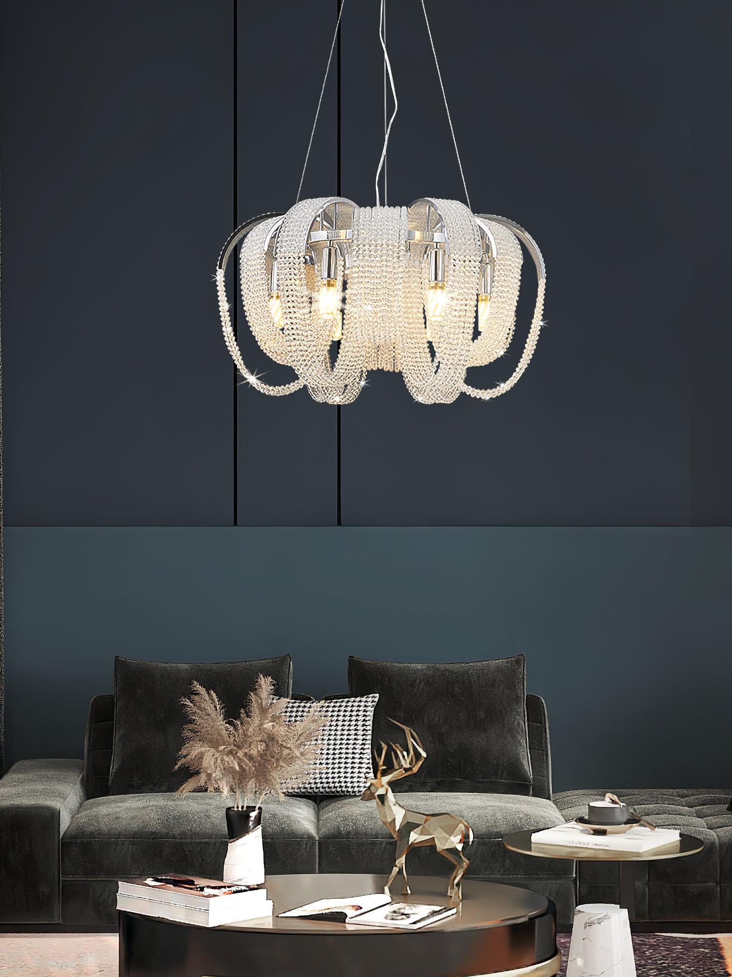 Mesh Crystal Chandelier