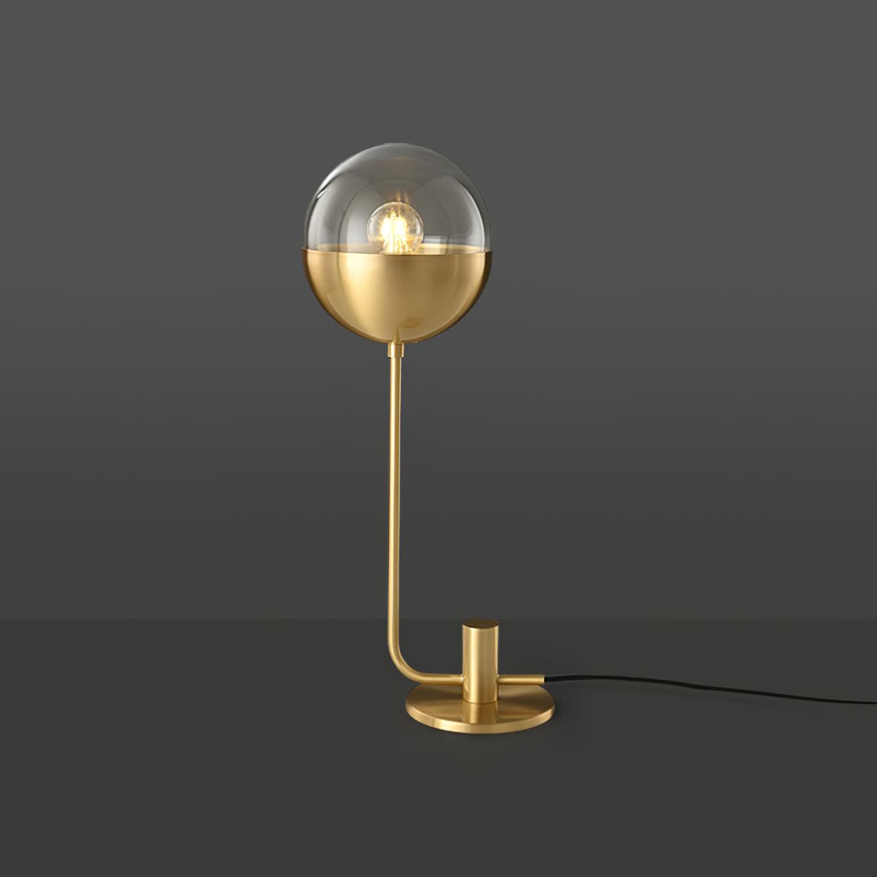 Brass Globular Table Lamp