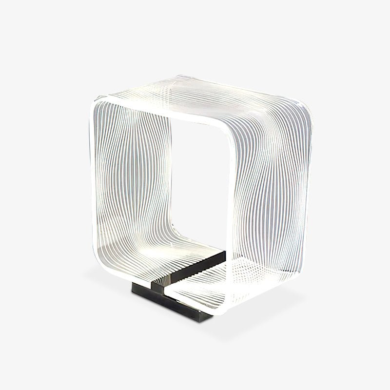 Wire Cube Table Lamp