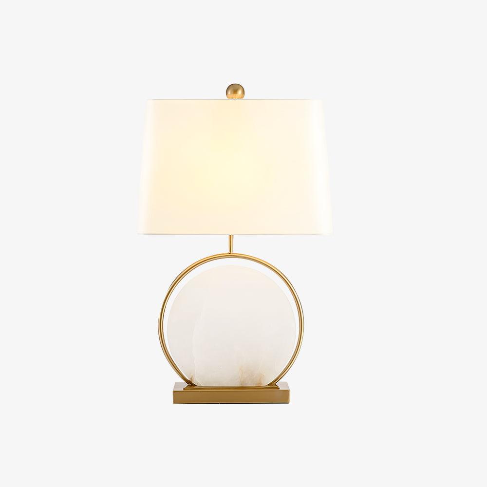 Roma White Marble Table Lamp