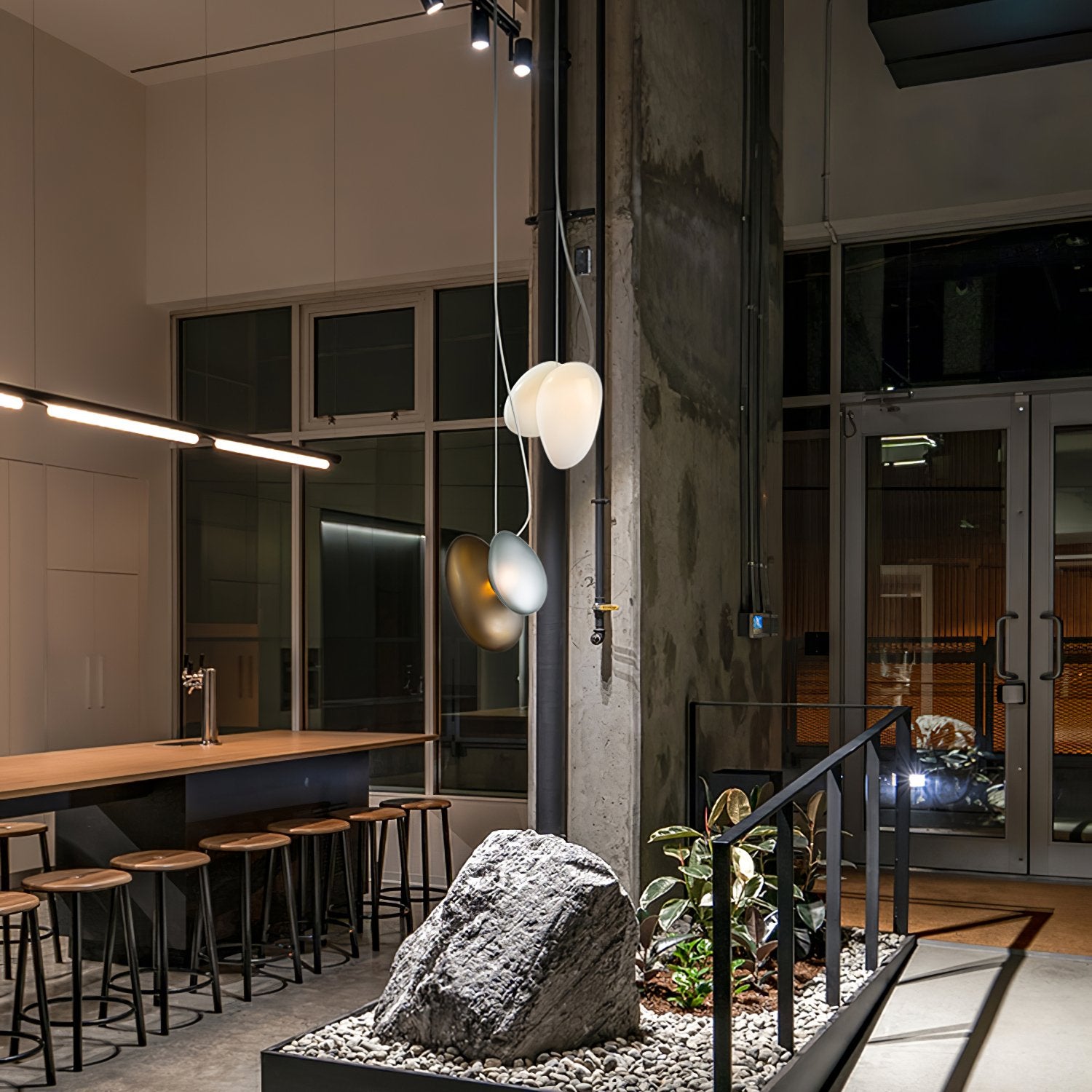 Translucent Frosted Glass Pendant Light