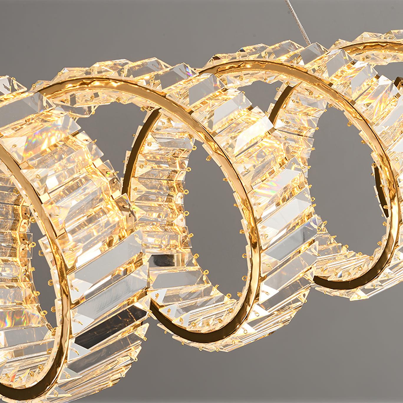 Curved LED Chandelier