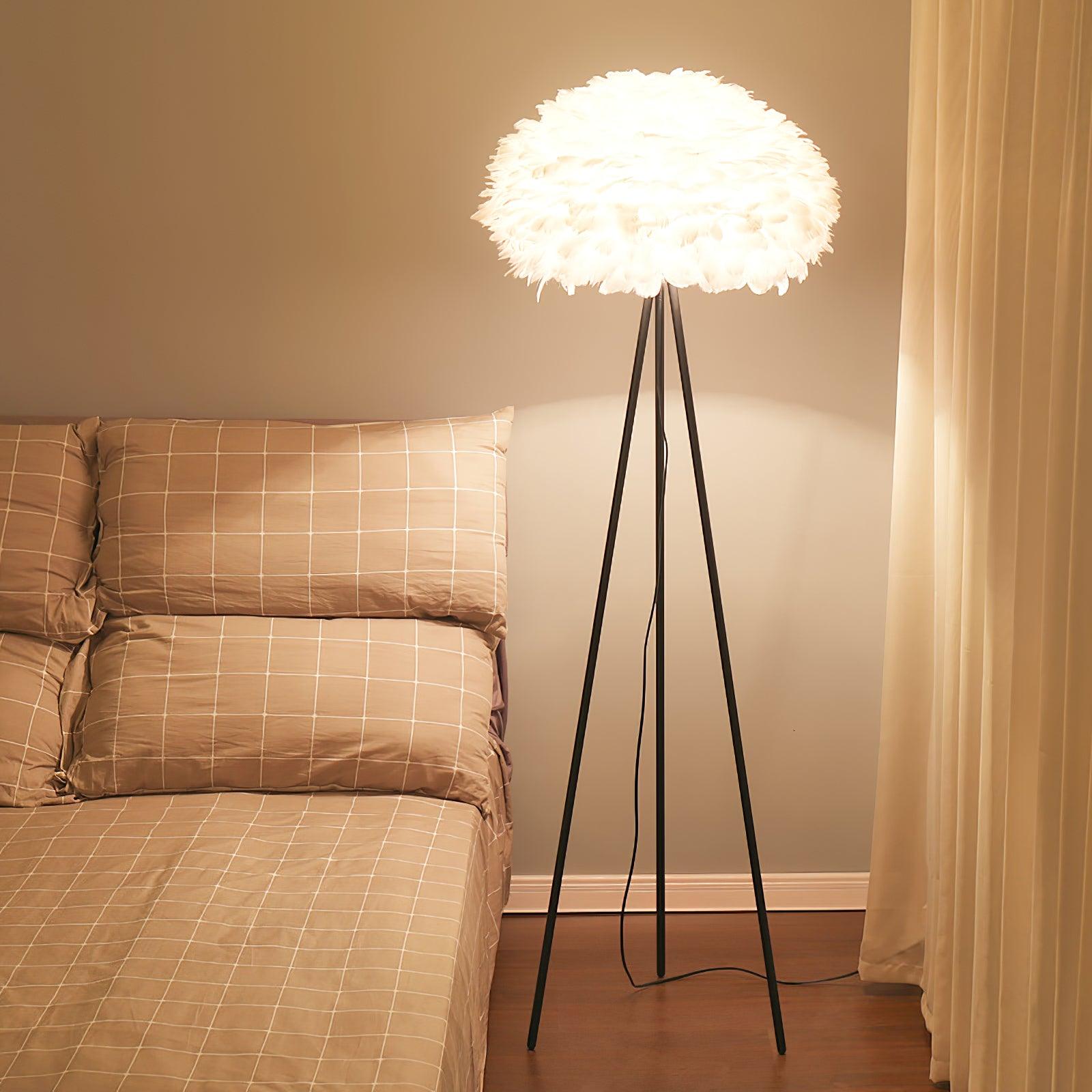 Eos Feather Floor Lamp