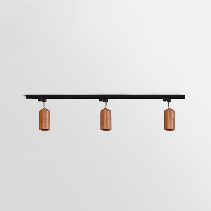 Wood Track Ceiling Lamp