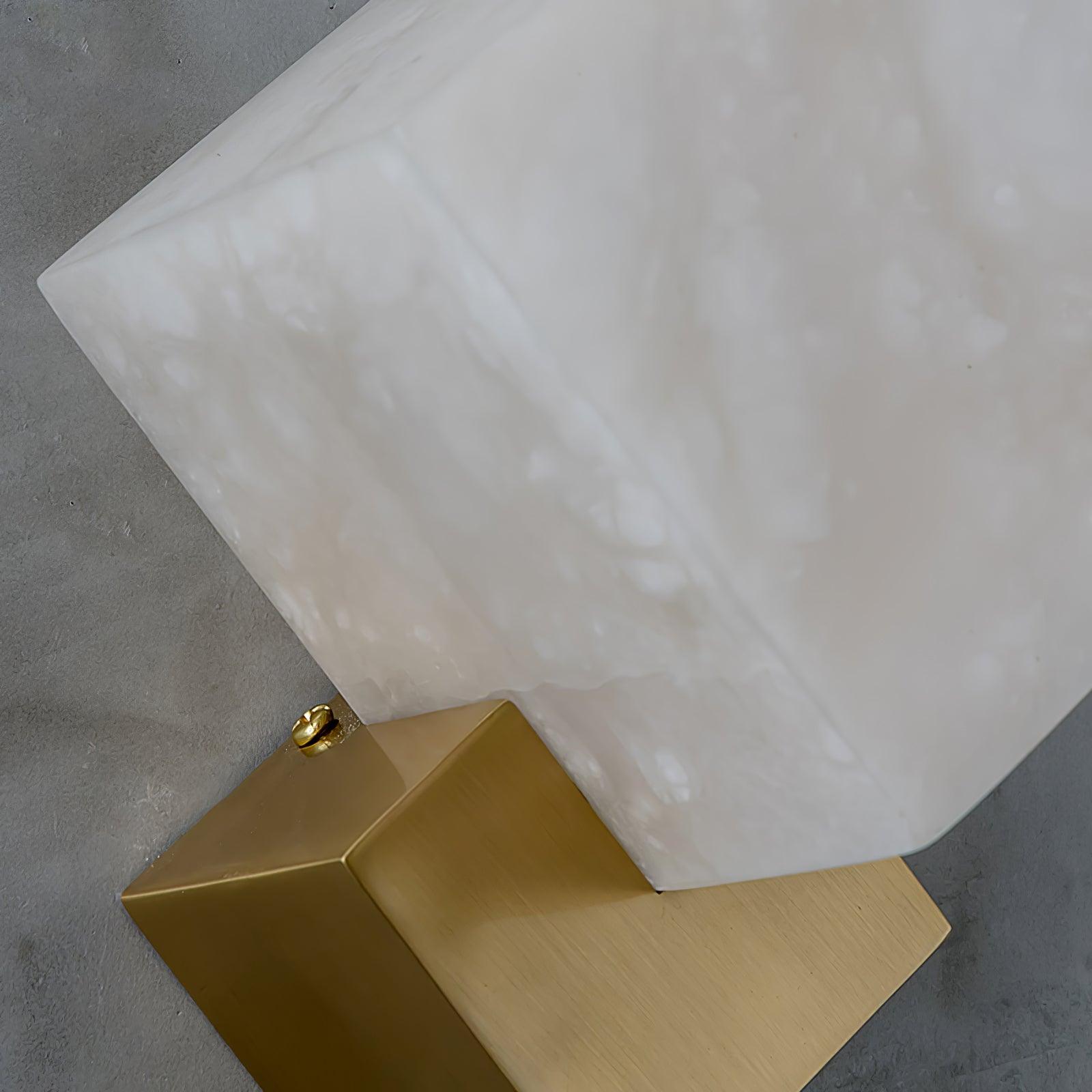 Block Alabaster Wall Sconce