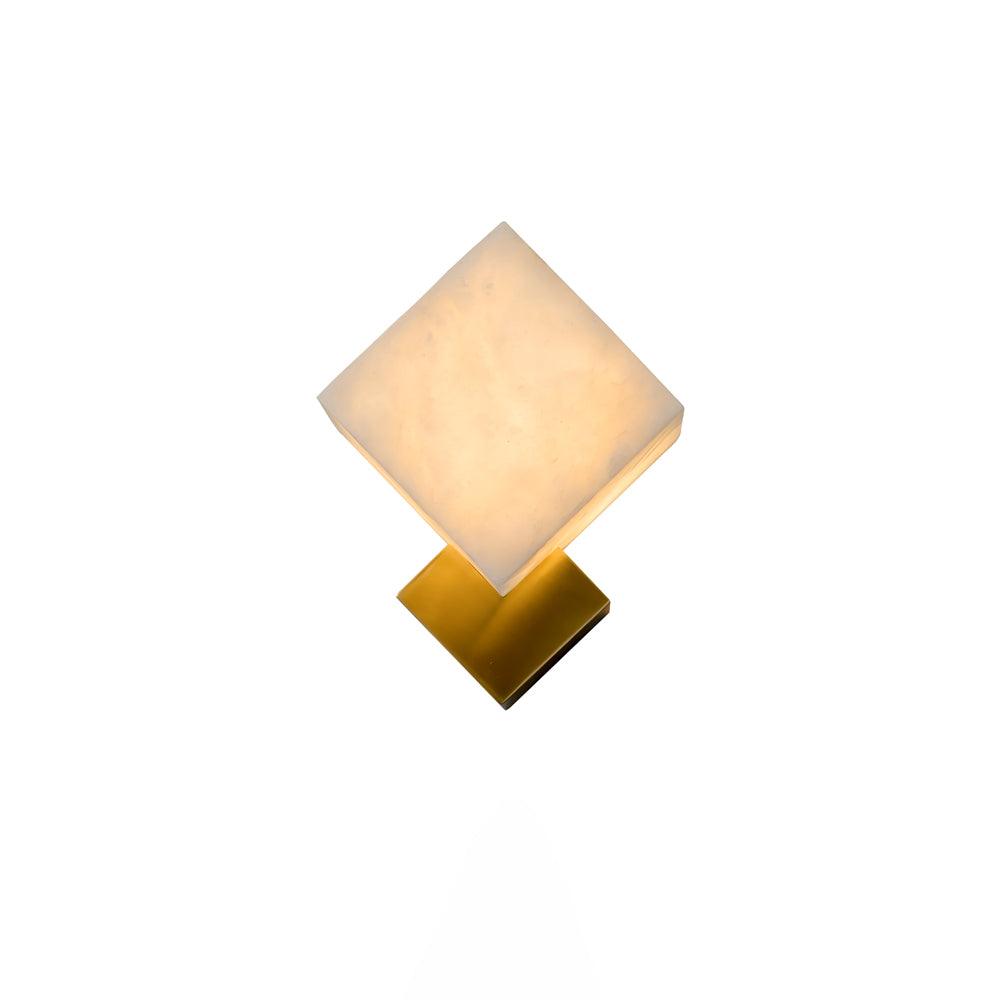 Block Alabaster Wall Sconce