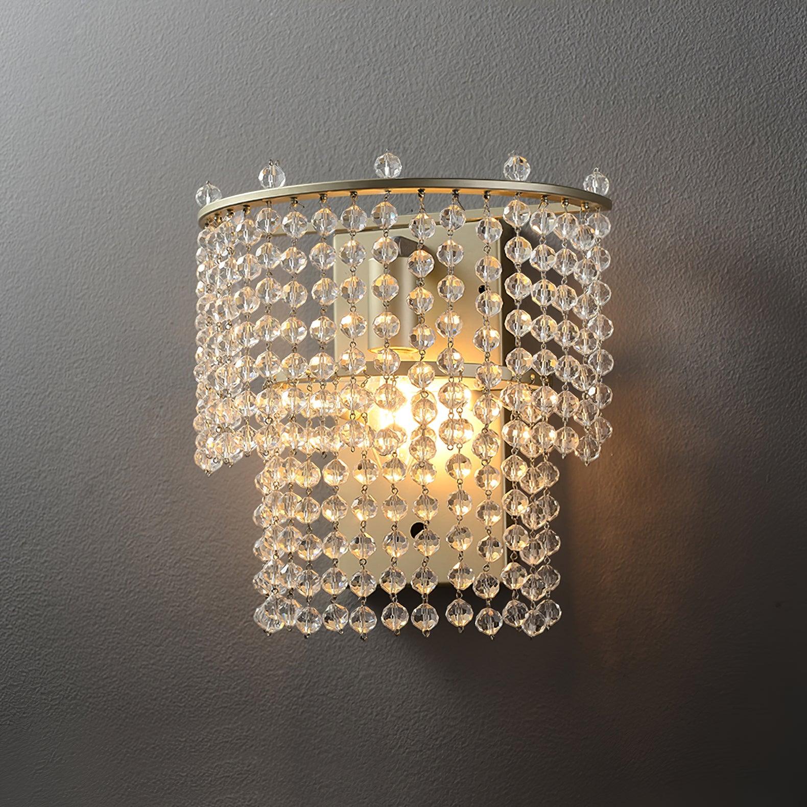 Crystal Waterfall Wall Light