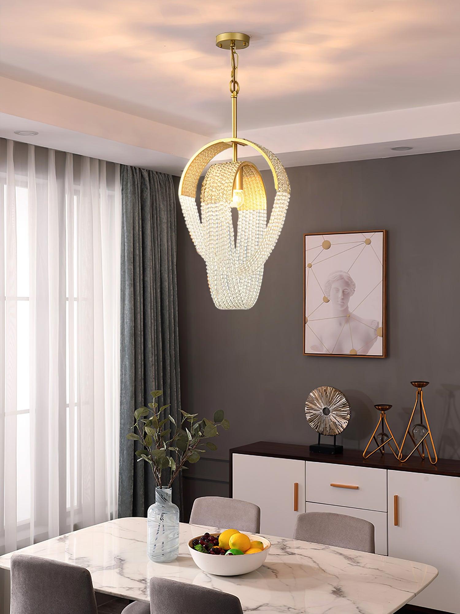 Mesh Crystal Chandelier