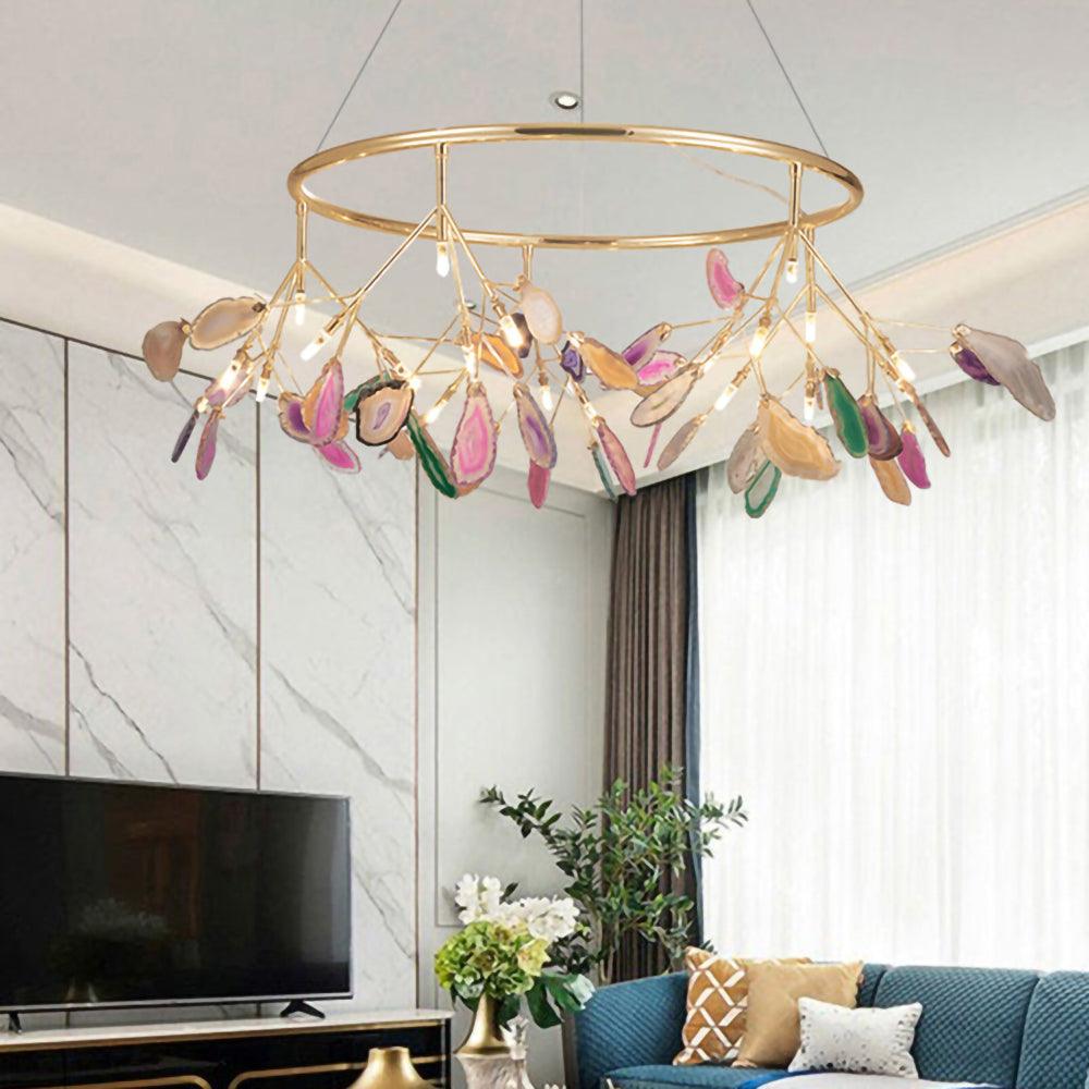 Agate Flake Chandelier