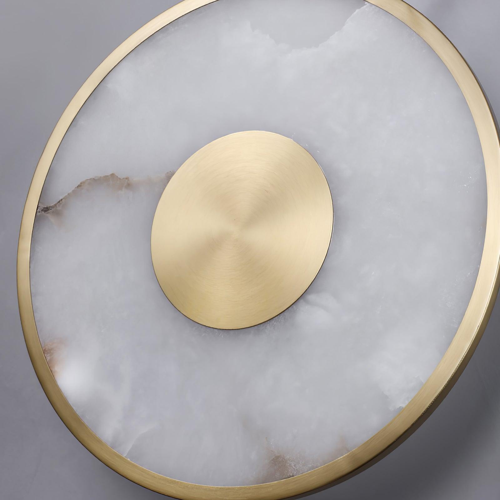 Round Alabaster Wall Lamp