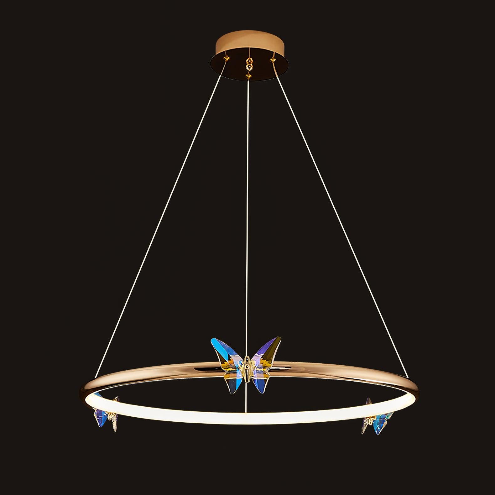 Blue Butterfly Chandelier