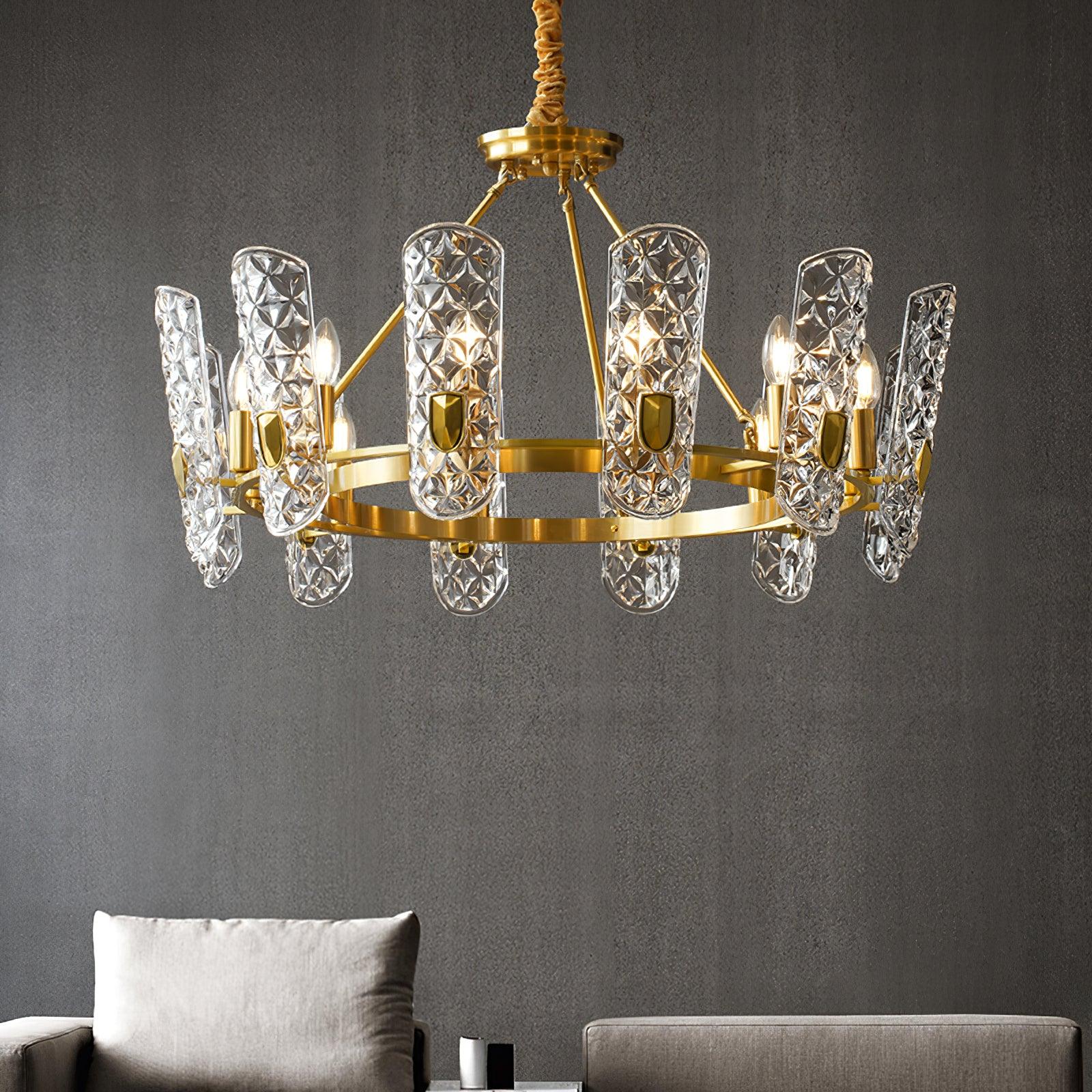 Brass Central Chandelier