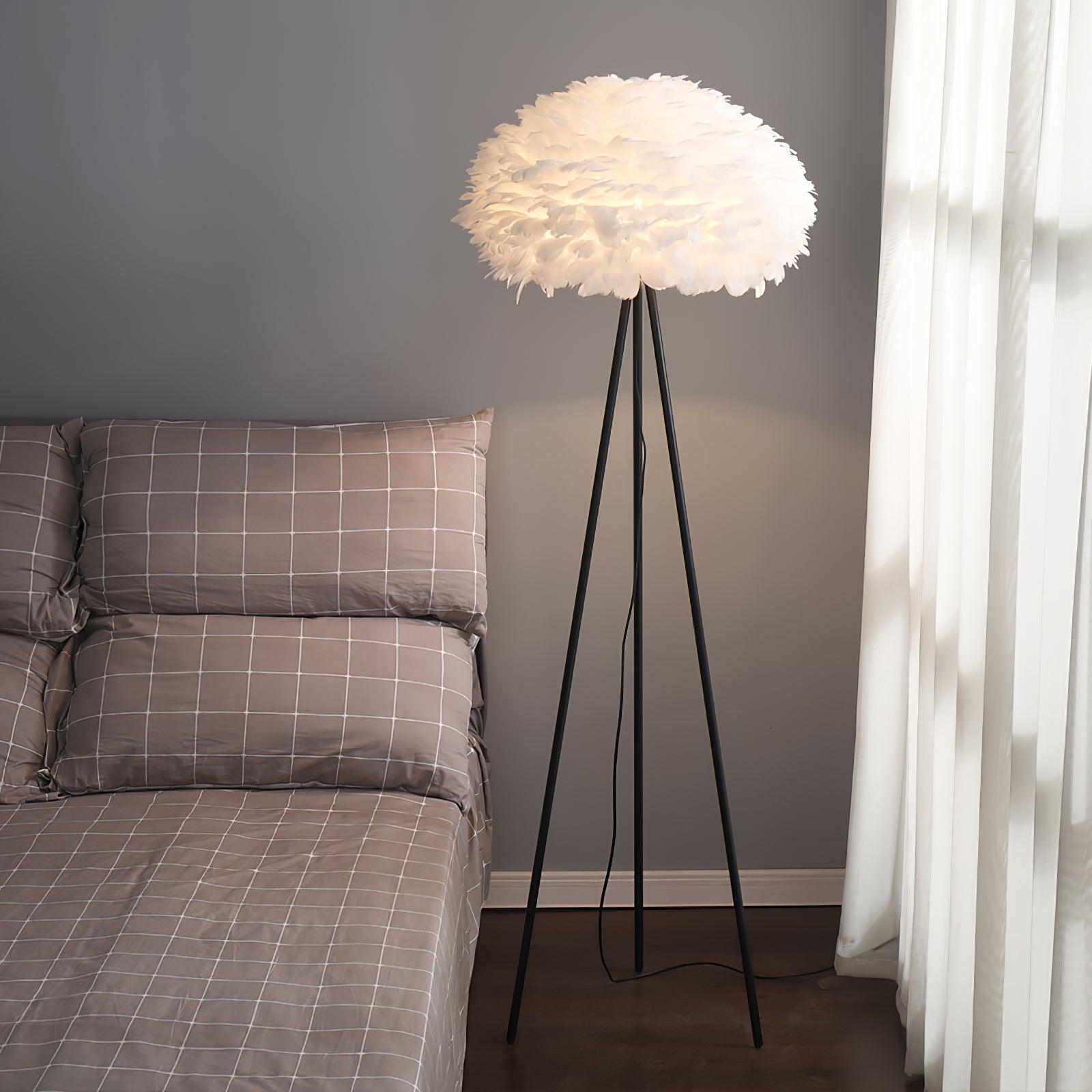 Eos Feather Floor Lamp