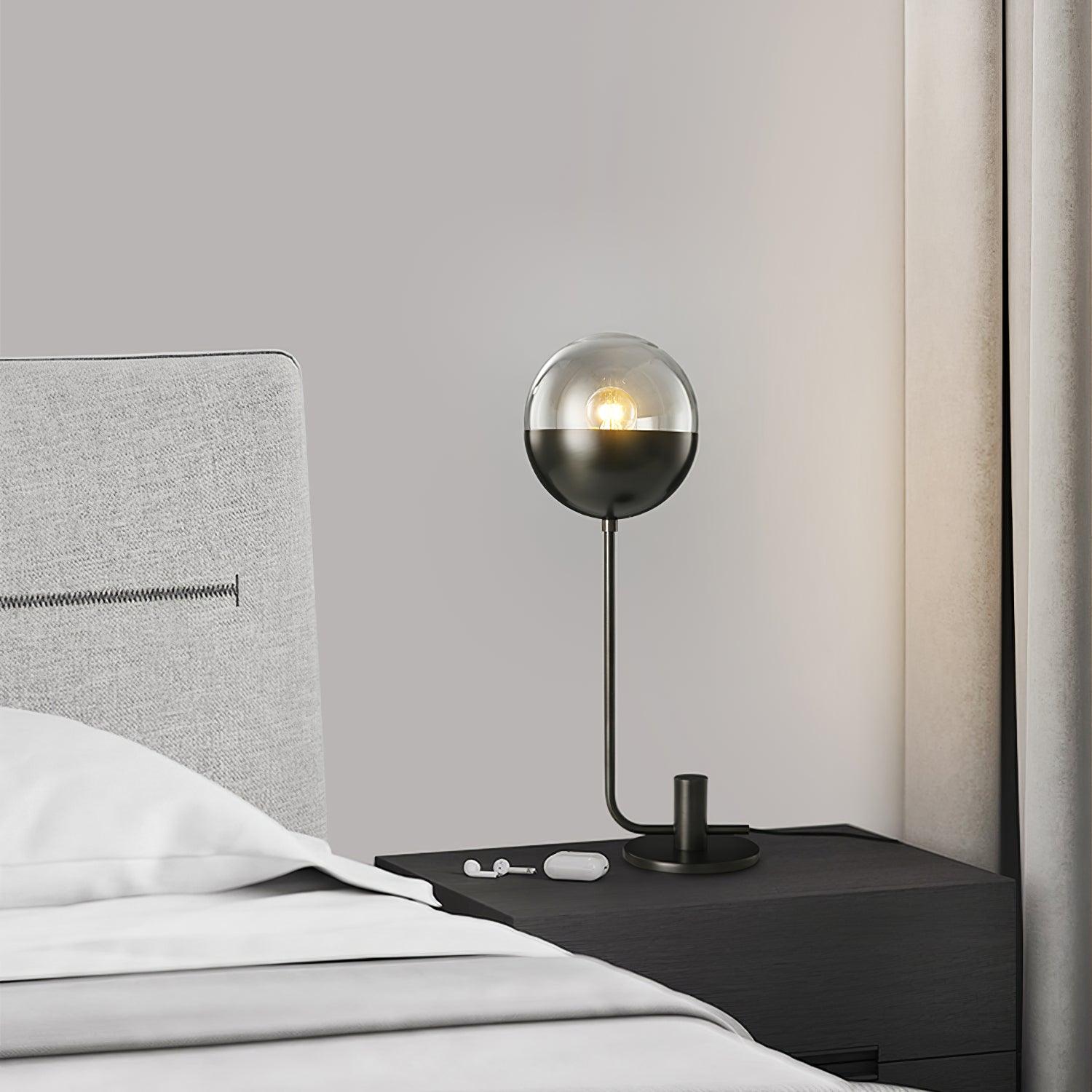 Brass Globular Table Lamp