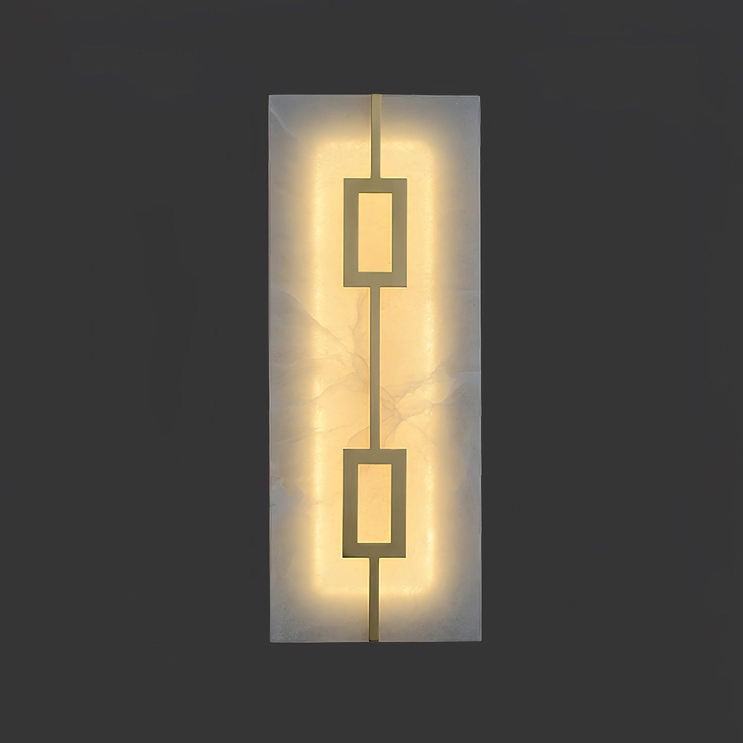 Square Alabaster Wall Lamp