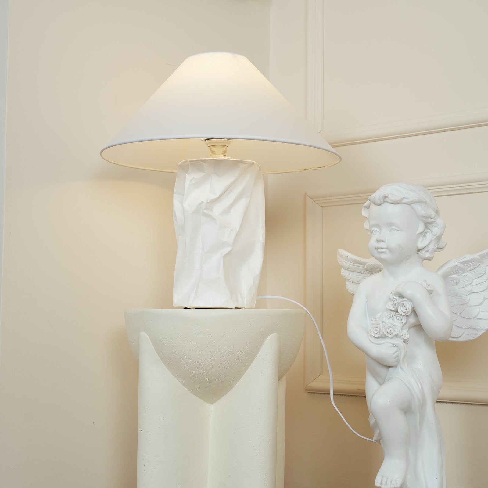 Crinkle Paper Table Lamp