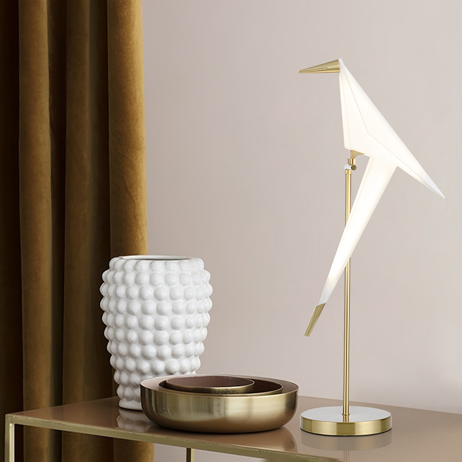 Paper Crane Bird Table Lamp