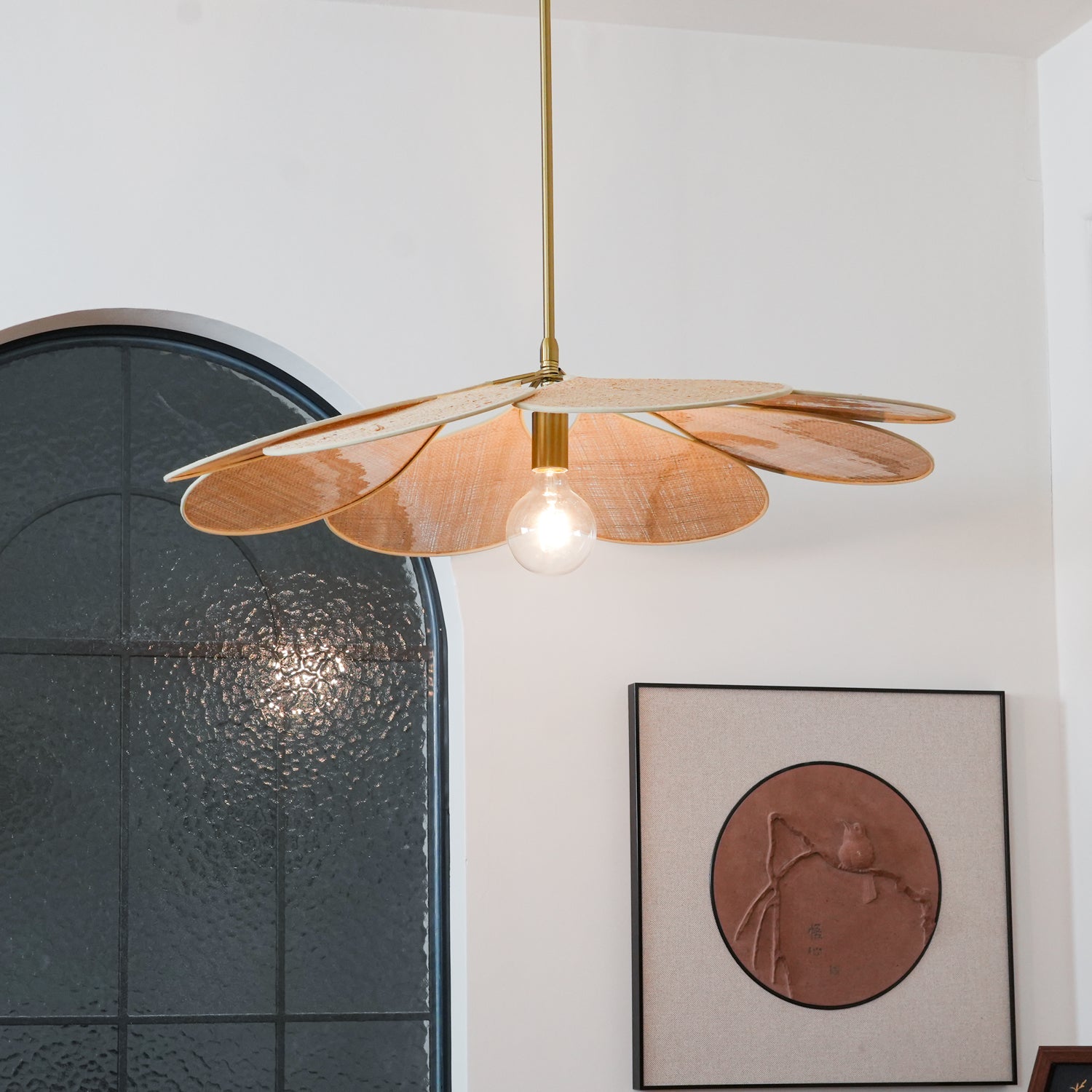 Petals Bloom Rattan Pendant Lamp