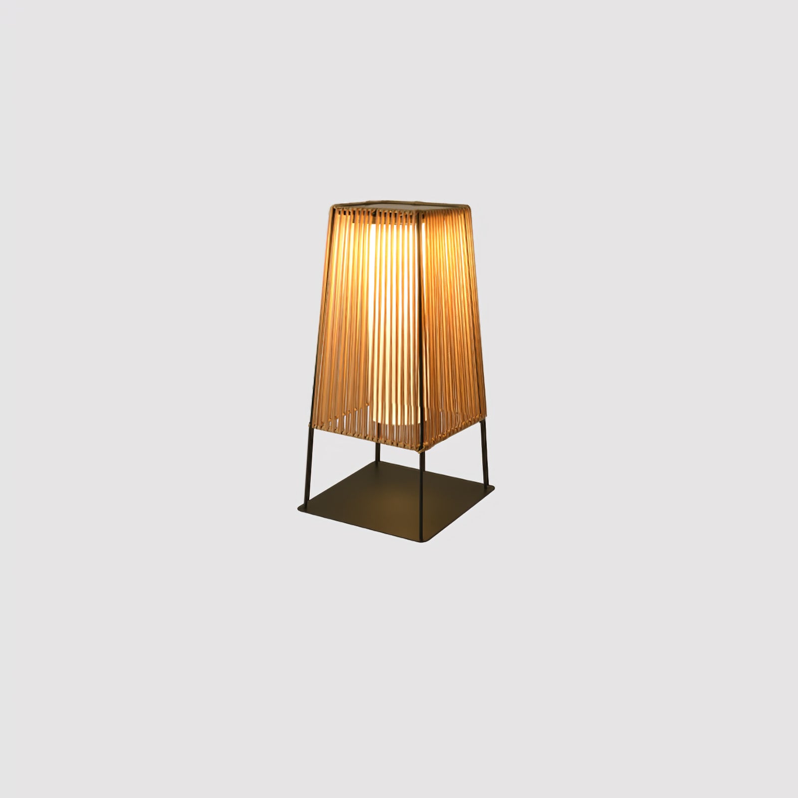 Plastic Rattan Outdoor Post Light