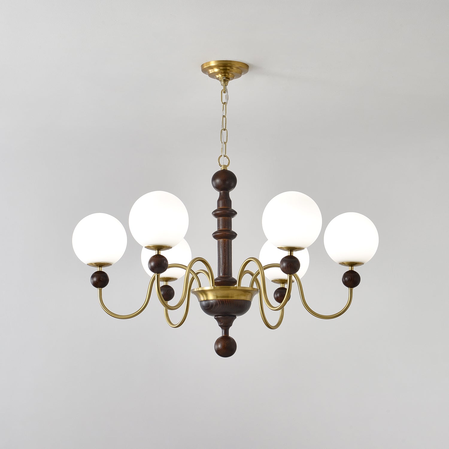 Vintage Curved Sphere Chandelier