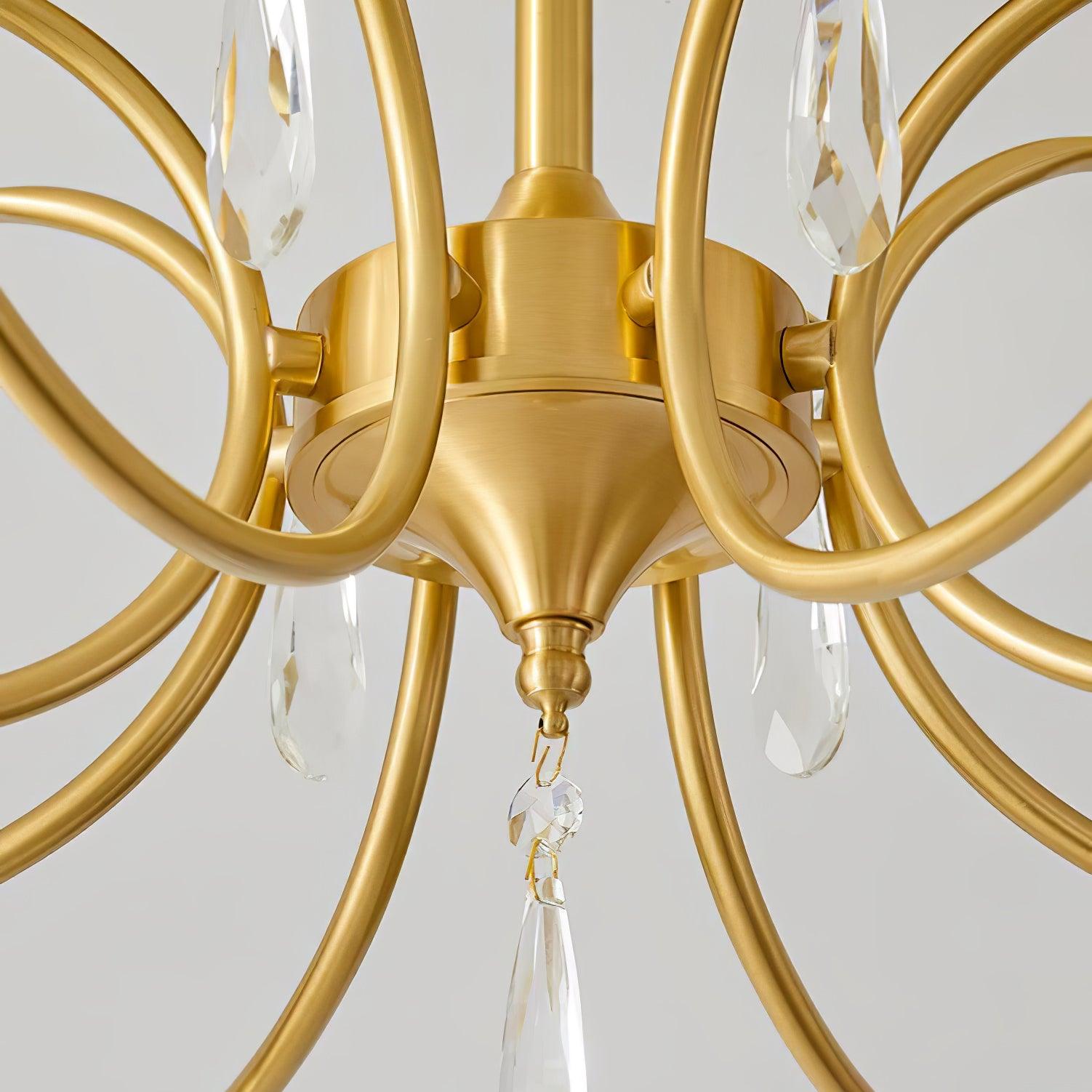 Shell Brass Ceiling Lamp