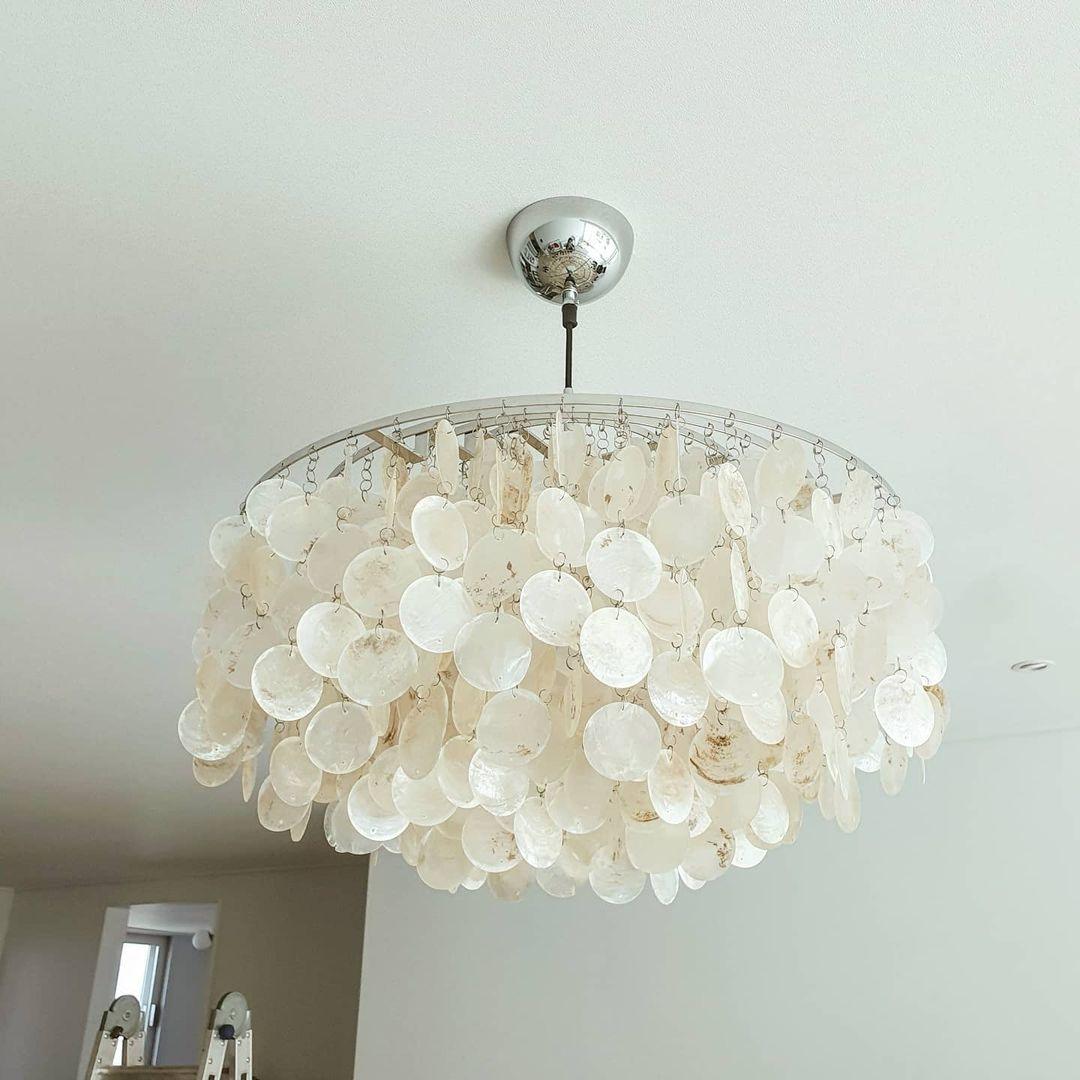 Round Shell Chandelier