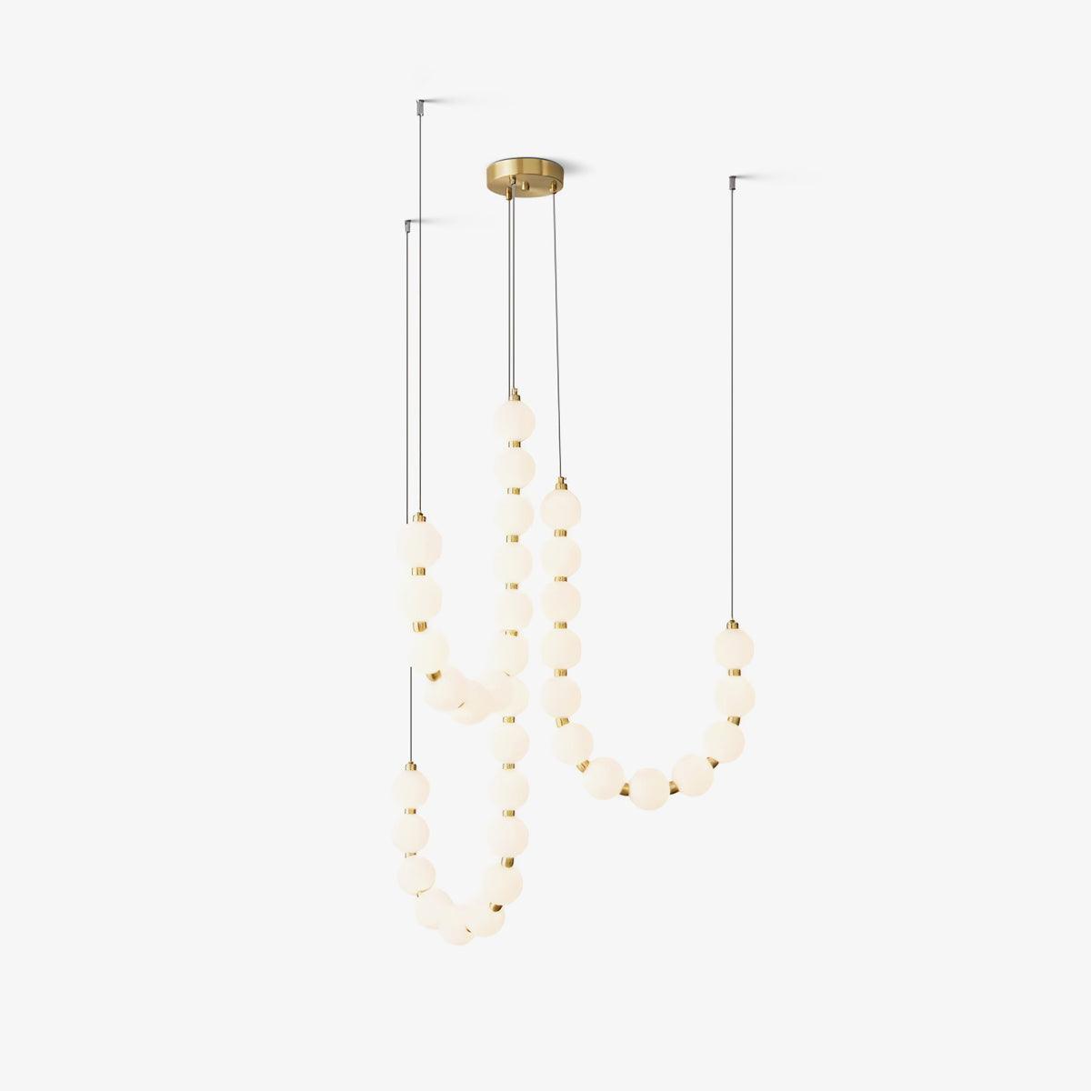 Glass Pearl Necklace Chandelier