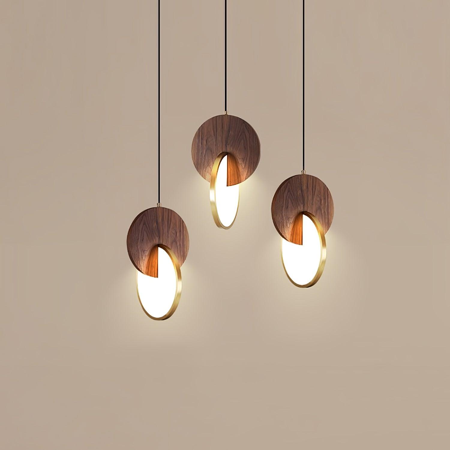 Double Disk Pendant Lamp